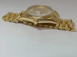 Rolex men's 18K YG President Day Date 18238, "E" double quickset, 36mm