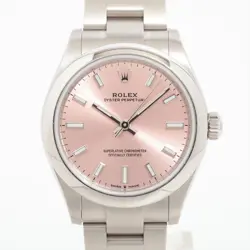 ROLEX OYSTER PERPETUAL 277200 SS AT PINK-FACE 2 EXTRA LINKS