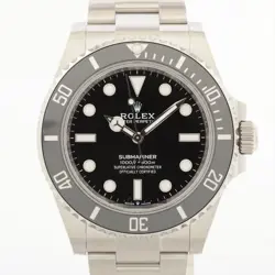 ROLEX SUBMARINER 124060 SS AT BLACK DIAL 3 EXTRA LINKS
