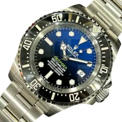 USED ROLEX DEEP SEA D BLUE 136660 BLUE CASE: 44MM MEN'S WATCH #111314