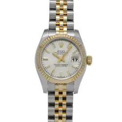 USED ROLEX DATEJUST 179173 SILVER CASE: 26×26MM LADIES WATCH #113614