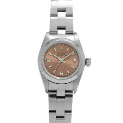 USED ROLEX OYSTER PERPETUAL 67180 PINK CASE: 24×24MM LADIES WATCH #11114