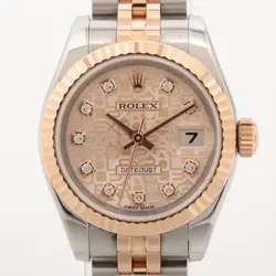 ROLEX DATEJUST 179171G SS×PG AT PINK HOLICON DIAL