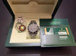 ROLEX SEA-DWELLER 4000 SD4K BLACK 40MM CERAMIC STAINLESS STEEL 116600 BOX PAPERS