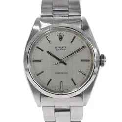 USED ROLEX OYSTER PRECISION 6426 SILVER CASE: 34MM MEN'S WATCH #11314