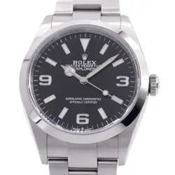 ROLEX MEN'S EXPLORER 1 124270 BLACK DIAL AUTOMATIC WATCH