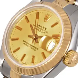 Rolex ROLEX 69173 Datejust Automatic Watch Champagne Dial YG×SS Ladies