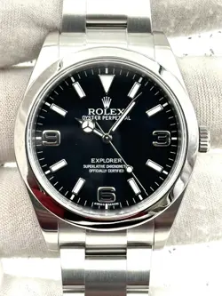 ROLEX EXPLORER 39MM MK1 DIAL STAINLESS STEEL BRACELET 214270 BOX & PAPERS 2014