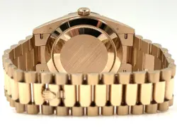 Rolex Day Date 40mm Diamond Bezel Eisenkisel Dial Rose Gold 228345RBR B&P 2023