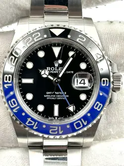 ROLEX GMT MASTER II BATMAN STAINLESS STEEL OYSTER BRACELET 126710BLNR B&P 2022