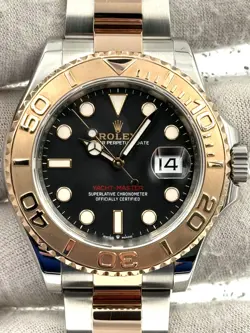 ROLEX YACHTMASTER 40MM BLACK DIAL TWO TONE BRACELET 126621 BOX & PAPERS 2020