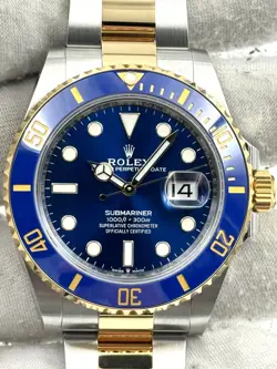 ROLEX SUBMARINER DATE CERAMIC 41MM BLUE DIAL TWO TONE 126613LB BOX & PAPERS 2022