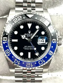 ROLEX GMT MASTER II BATMAN STAINLESS STEEL JUBILEE BRACELET 126710BLNR B&P 2023
