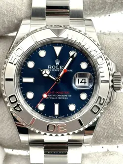 ROLEX YACHTMASTER 40MM BLUE DIAL STAINLESS STEEL BRACELET 126622 B&P 2023