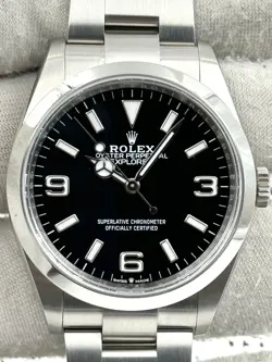 ROLEX EXPLORER 36MM STAINLESS STEEL BRACELET 124270 BOX & PAPERS 2022