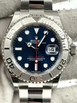 ROLEX YACHTMASTER 40MM BLUE DIAL STAINLESS STEEL BRACELET 126622 B&P 2024