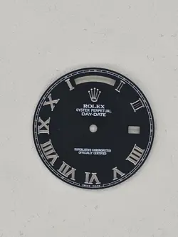 ORIGINAL ROLEX DAY-DATE II 41MM BLACK DIAL WITH ROMAN NUMERALS