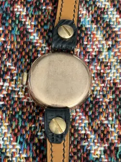 Vintage Rolex 9ct Gold WW1 Military Officer Watch