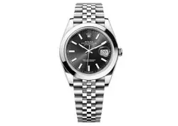ROLEX DATEJUST 41MM 126300 OYSTERSTEEL JUBILEE BLACK DIAL UNWORN 2023