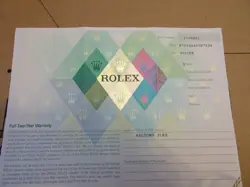 100% ORIGINAL ROLEX 79160 GUARANTEE PAPER SERIAL SILVER