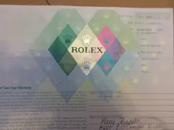 100% ORIGINAL ROLEX 79173 GUARANTEE PAPER SERIAL CHAMPAGNE