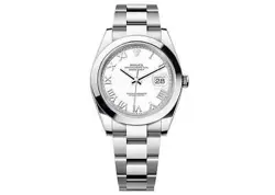 Rolex DateJust 41mm 126300 Oystersteel White Roman Dial Unworn 2023