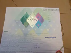 100% ORIGINAL ROLEX 79160 GUARANTEE PAPER SERIAL F