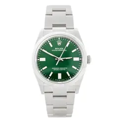 ROLEX OYSTER PERPETUAL 36 STAINLESS STEEL GREEN DIAL 36MM 126000 FULL SET