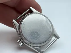 1940's Rolex Oyster SpeedKing Ref 2280 MILITARY WW2 CLEAN DIAL STAINLESS RUNS