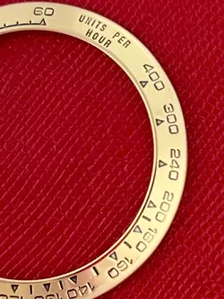 ROLEX DAYTONA 18K YELLOW GOLD BEZEL FOR MODEL 116518