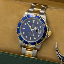 Rolex OP Date Submariner Bluesy Ref. 16653 Blue Dial/Bezel 40mm #W142499-1