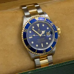 Rolex OP Date Submariner Bluesy Ref. 16653 Blue Dial/Bezel 40mm #W142499-1