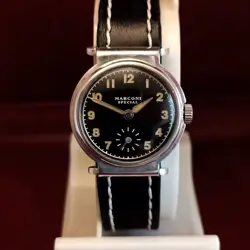 MARCONI SPECIAL VERY RARE BEAUTIFUL  VINTAGE WRIST WATCH C 1940S