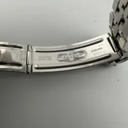ROLEX DATEJUST MENS STAINLESS STEEL & 18K WHITE GOLD JUBILEE BLACK DIAL 1601
