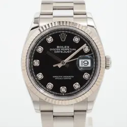 ROLEX DATEJUST 126234G SS×WG AT BLACK DIAL 2 EXTRA LINKS