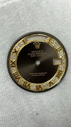 Rolex 18238 Grey Roman MyriadDial Grey Diamond Day-Date 36mm18K