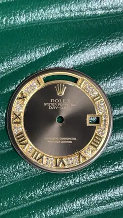 Rolex 18238 Grey Roman MyriadDial Grey Diamond Day-Date 36mm18K