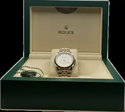 ROLEX DATEJUST 126233 GOLD AND SILVER OYSTER BRACELET WITH GOLD BEZEL NEVER WORN