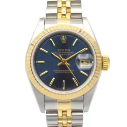 ROLEX DATEJUST P WRIST WATCH 79173 AUTOMATIC K18 YG YELLOW GOLD SS USED WOMEN