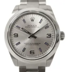 ROLEX OYSTER PERPETUAL 31MM AUTOMATIC WATCH 177200 STAINLESS STEEL SILVER