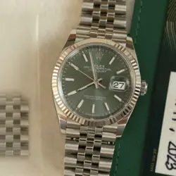 ROLEX DATEJUST 126234 SILVER JUBILEE BRACELET WITH SILVER BEZEL 2023 MINT
