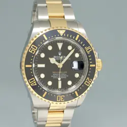 2022 MINT Rolex Sea-Dweller 43mm Two-Tone Yellow Gold 126603 Steel Black Watch