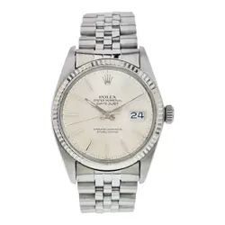 ROLEX DATEJUST STAINLESS STEEL SILVER COLOR DIAL 36MM AUTOMATIC MENS WATCH 16014