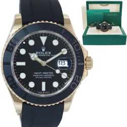 2023 NEW ROLEX YACHT-MASTER 226658 YELLOW GOLD 42MM OYSTERFLEX WATCH BOX