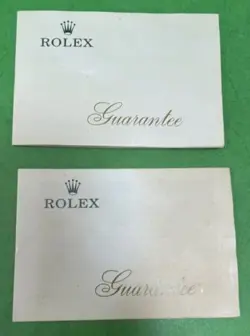 Vintage Rare Rolex Watch -1971 Open Hand Written Blank Certificate Guarantee R4