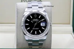 ROLEX DATEJUST 41MM 126334 BLACK STICK DIAL OYSTER BOX & PAPERS
