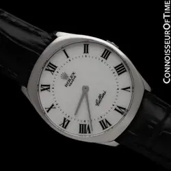 1976 ROLEX CELLINI VINTAGE MENS 18K WHITE GOLD WATCH - MINT WITH WARRANTY