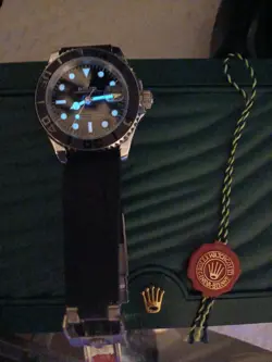 ROLEX YACHT-MASTER 226659 BLACK TWO-PIECE STRAP WITH BLACK BEZEL