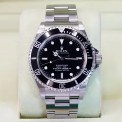 ROLEX NO DATE SUBMARINER 14060M 40MM STEEL 4-LINER SERIAL ENGRAVED REHAUT