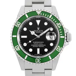 ROLEX SUBMARINER DATE 16610LV BLACK M NUMBER UNUSED MENS